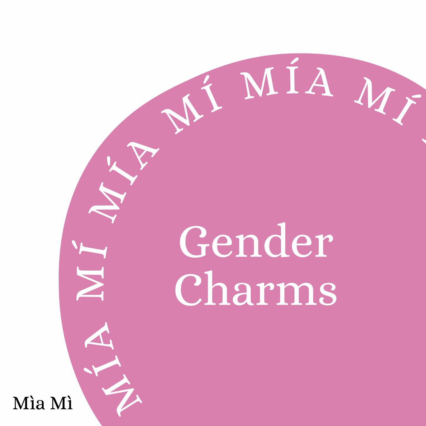 Gender charms - Rose Gold