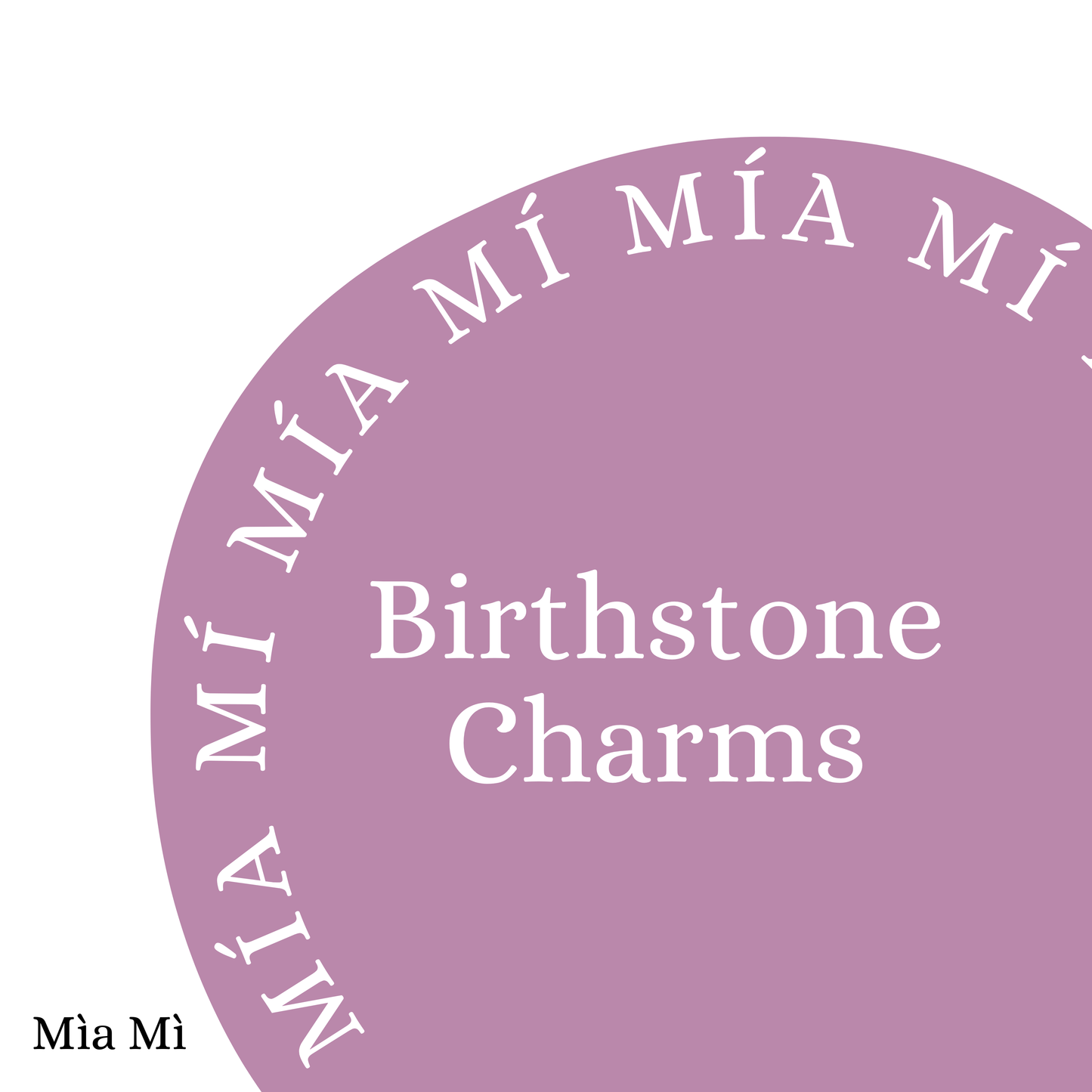 Birthstone charms - Gold Filled Threader