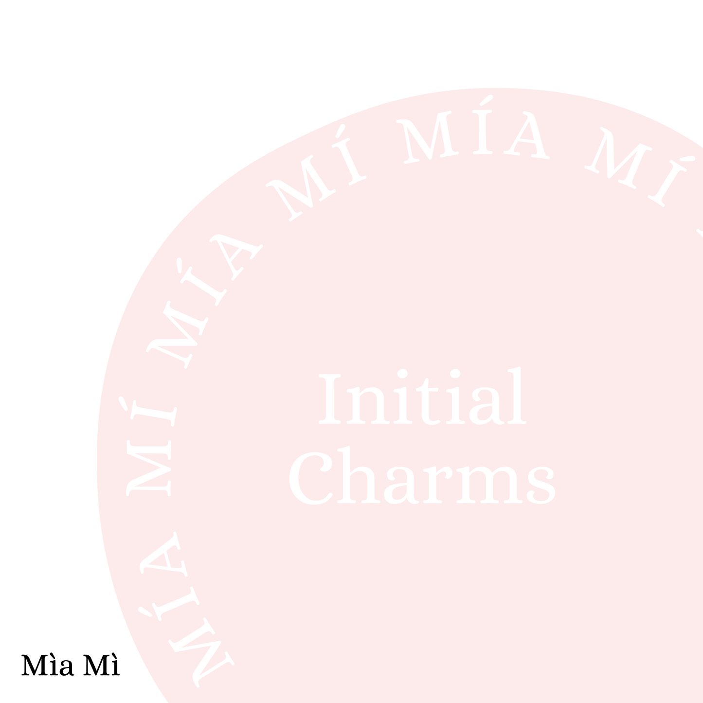 Initial charm - Gold Theader