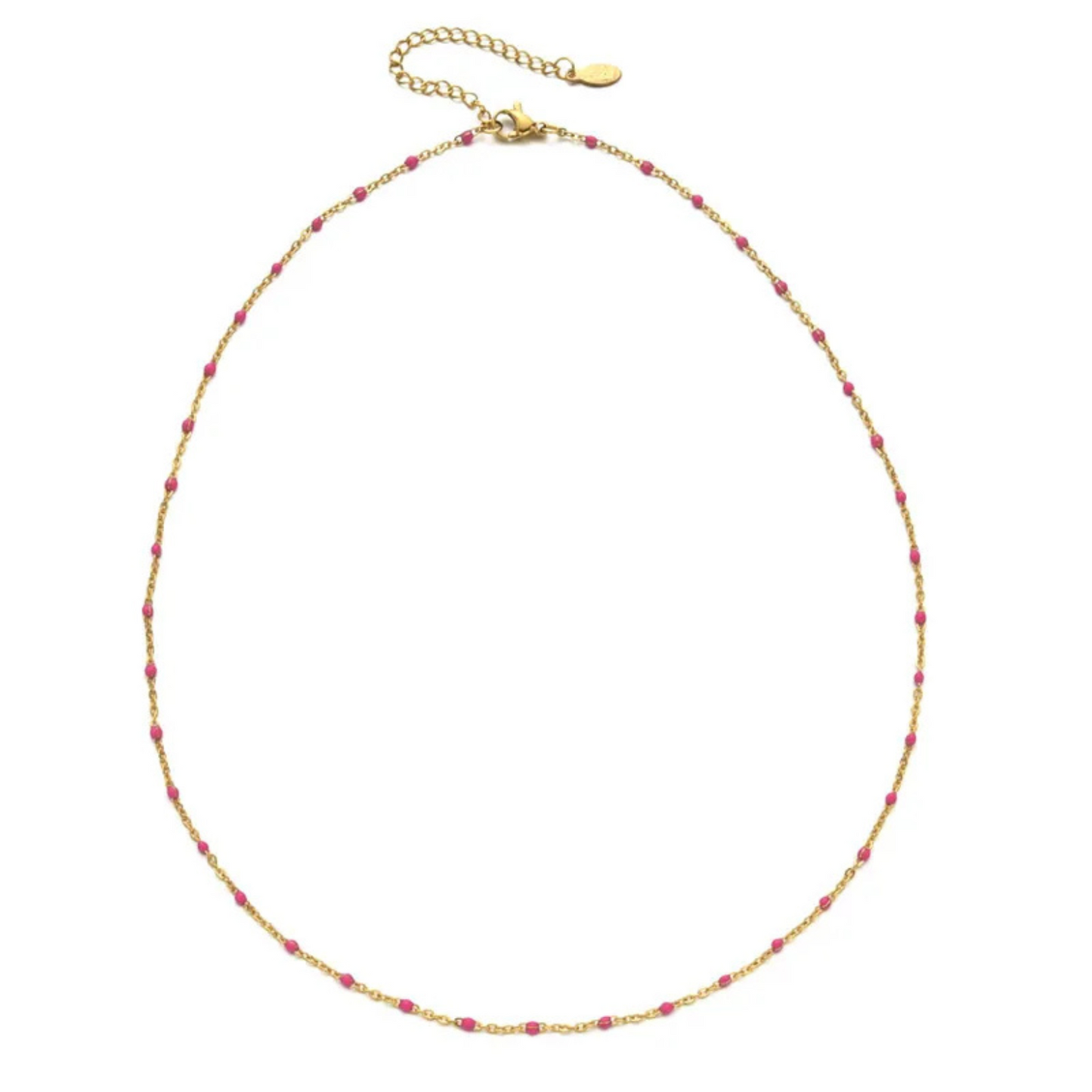 Acrylic coloured knots necklace