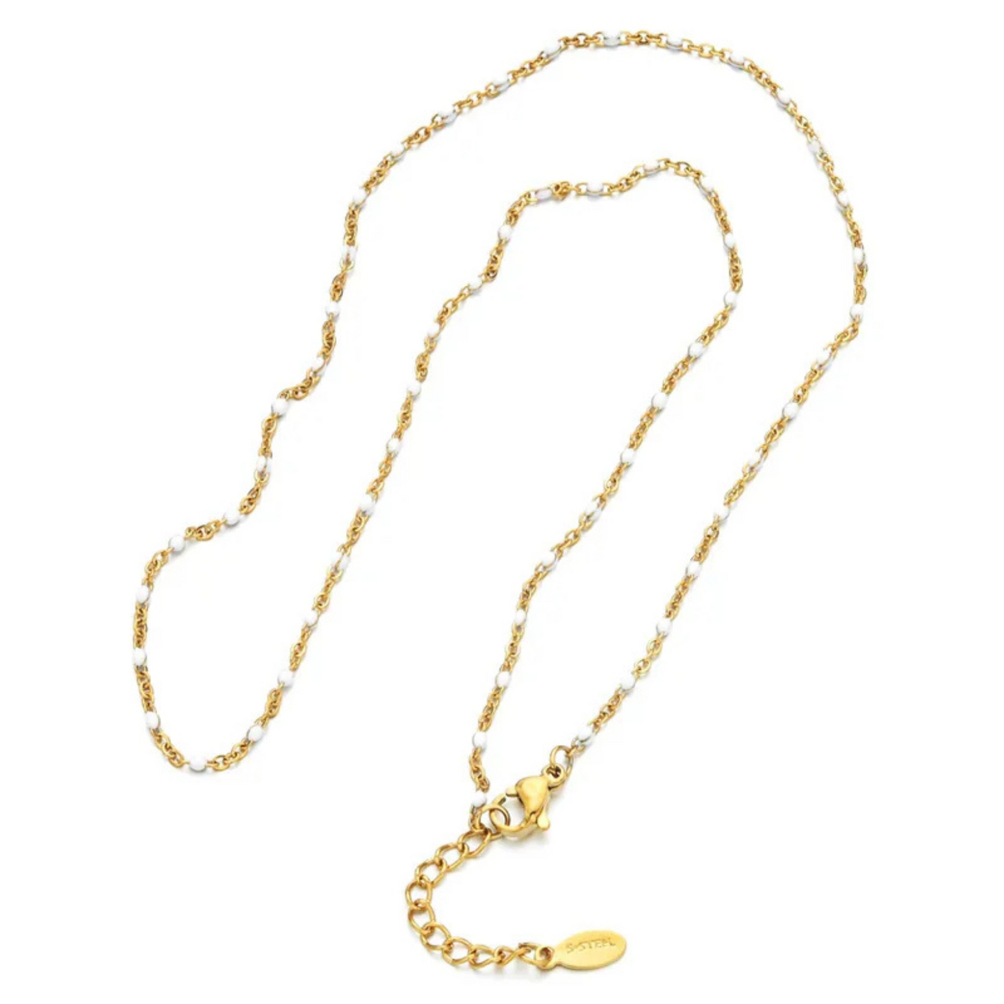 Acrylic coloured knots necklace