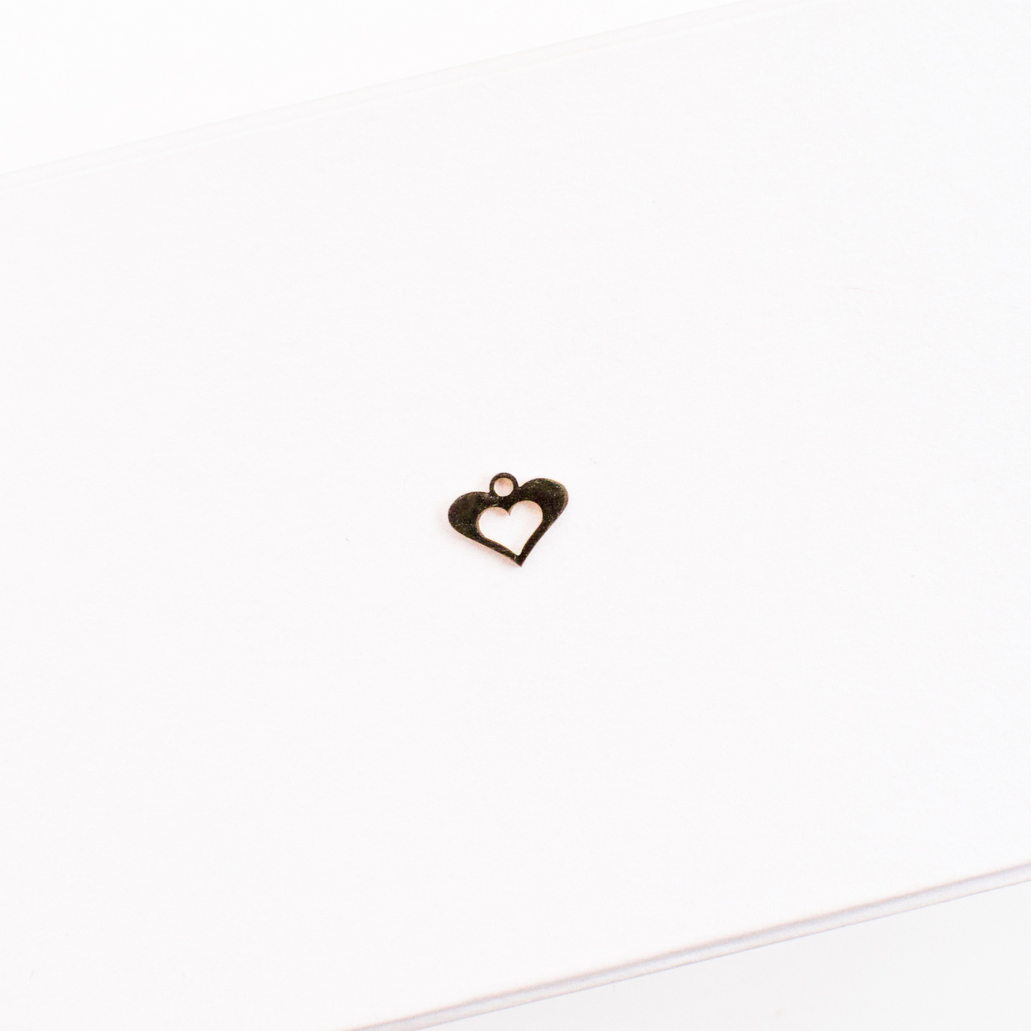 Heart charms - Rose Gold