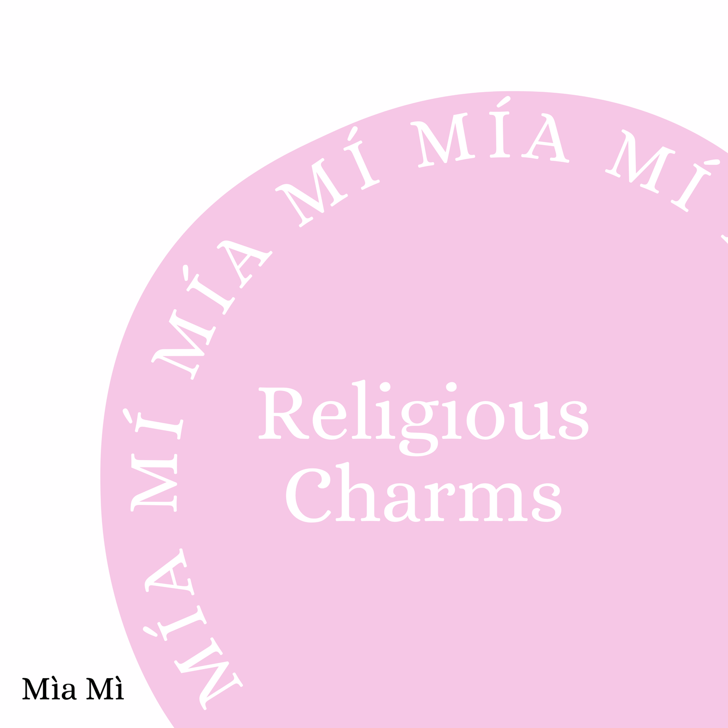 Religious charms - Rose Gold
