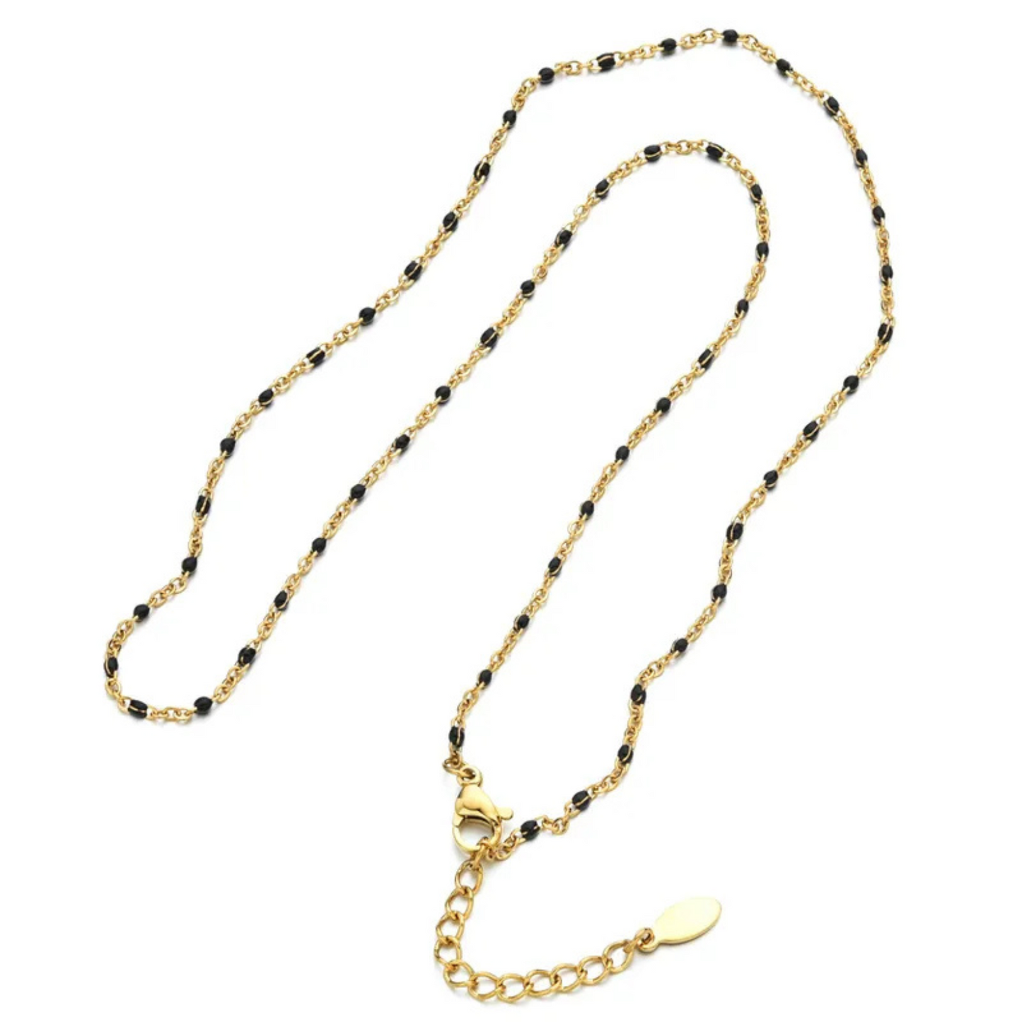 Acrylic coloured knots necklace