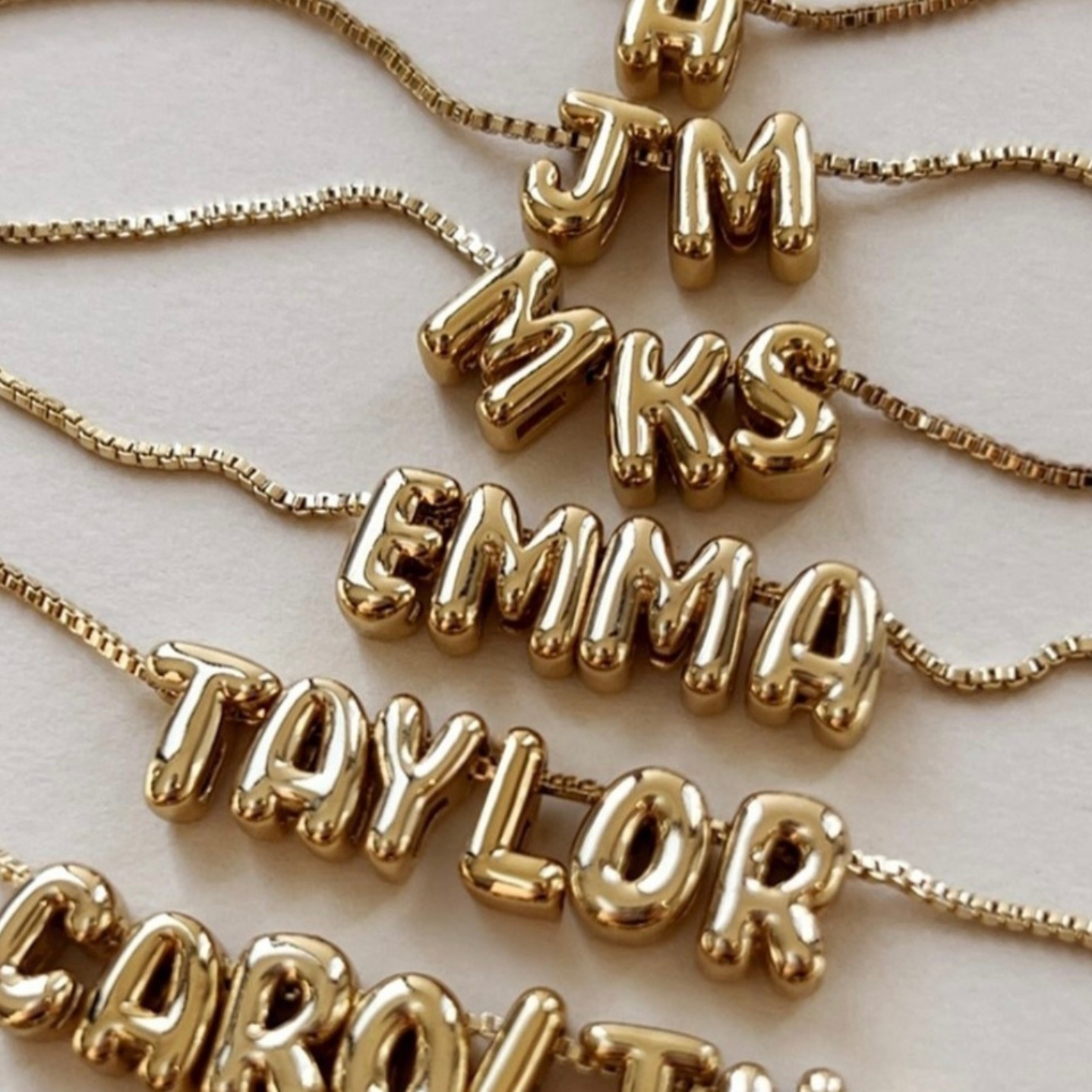 Bubble Letter Necklace