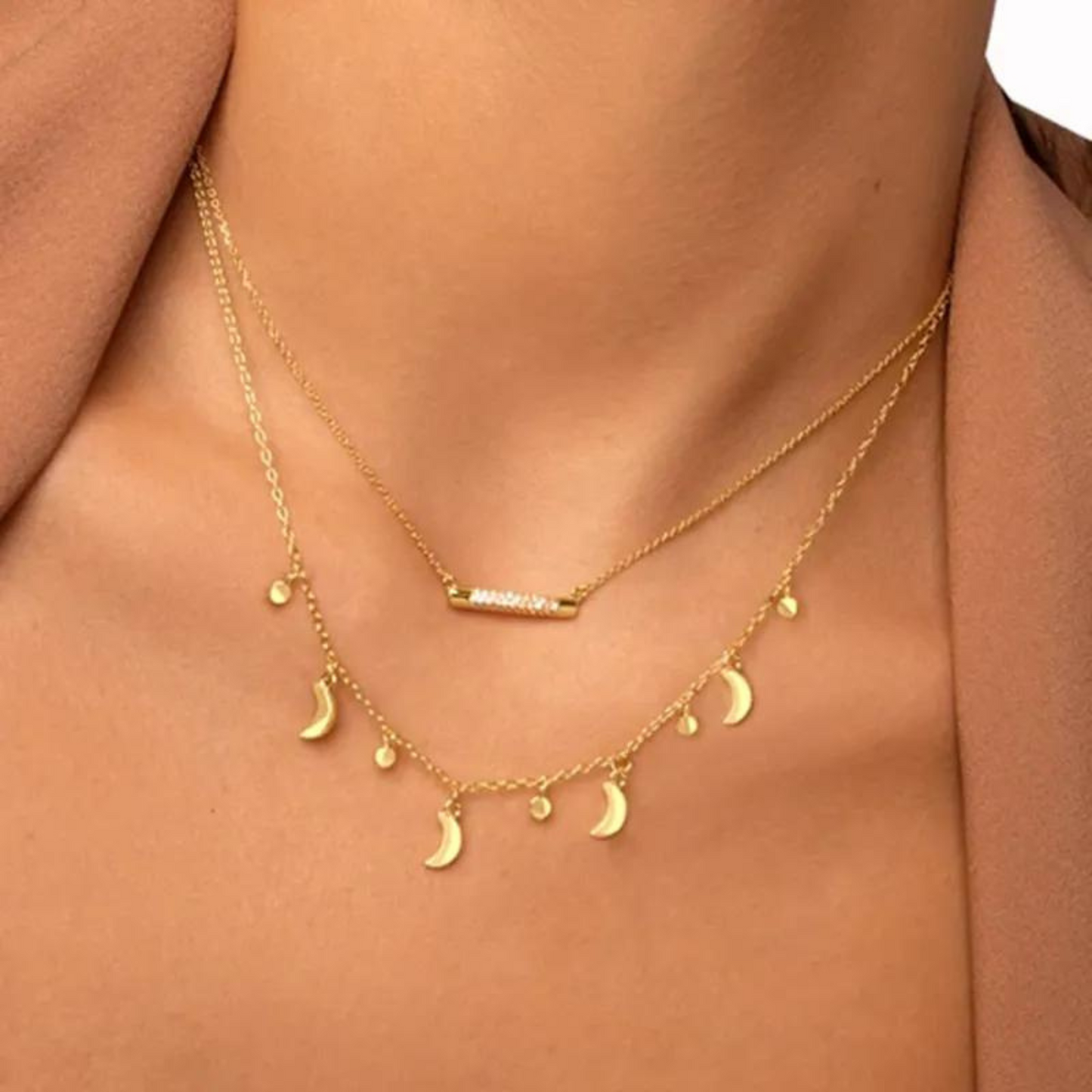 Gold-bar necklace