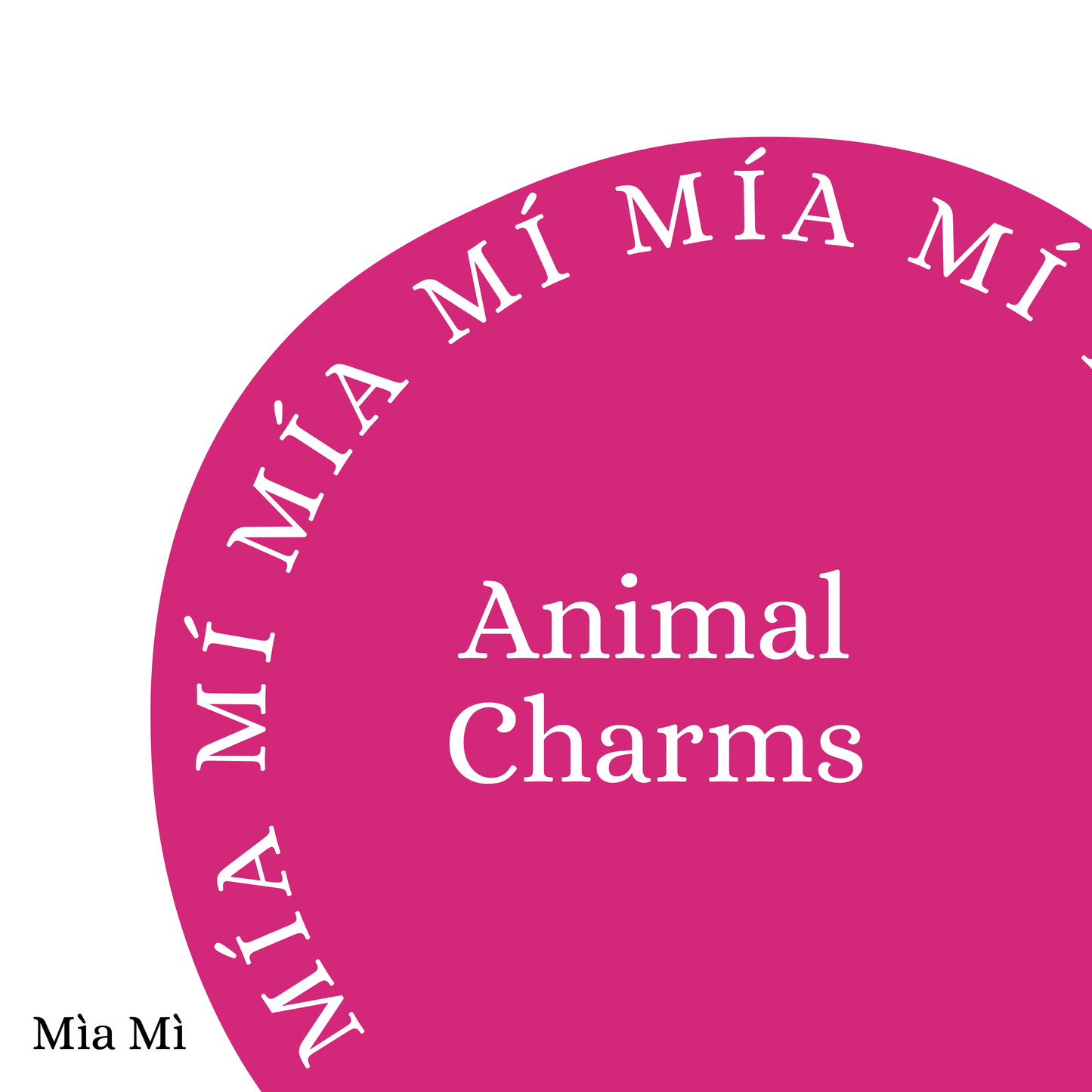 Animal charms - Rose Gold