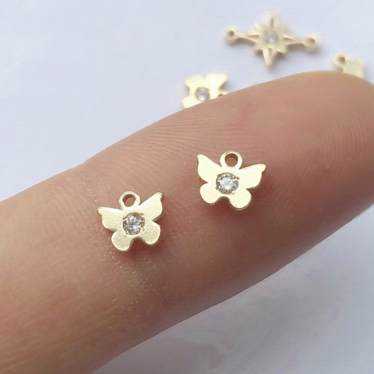 Gold Filled charms - Diamanté