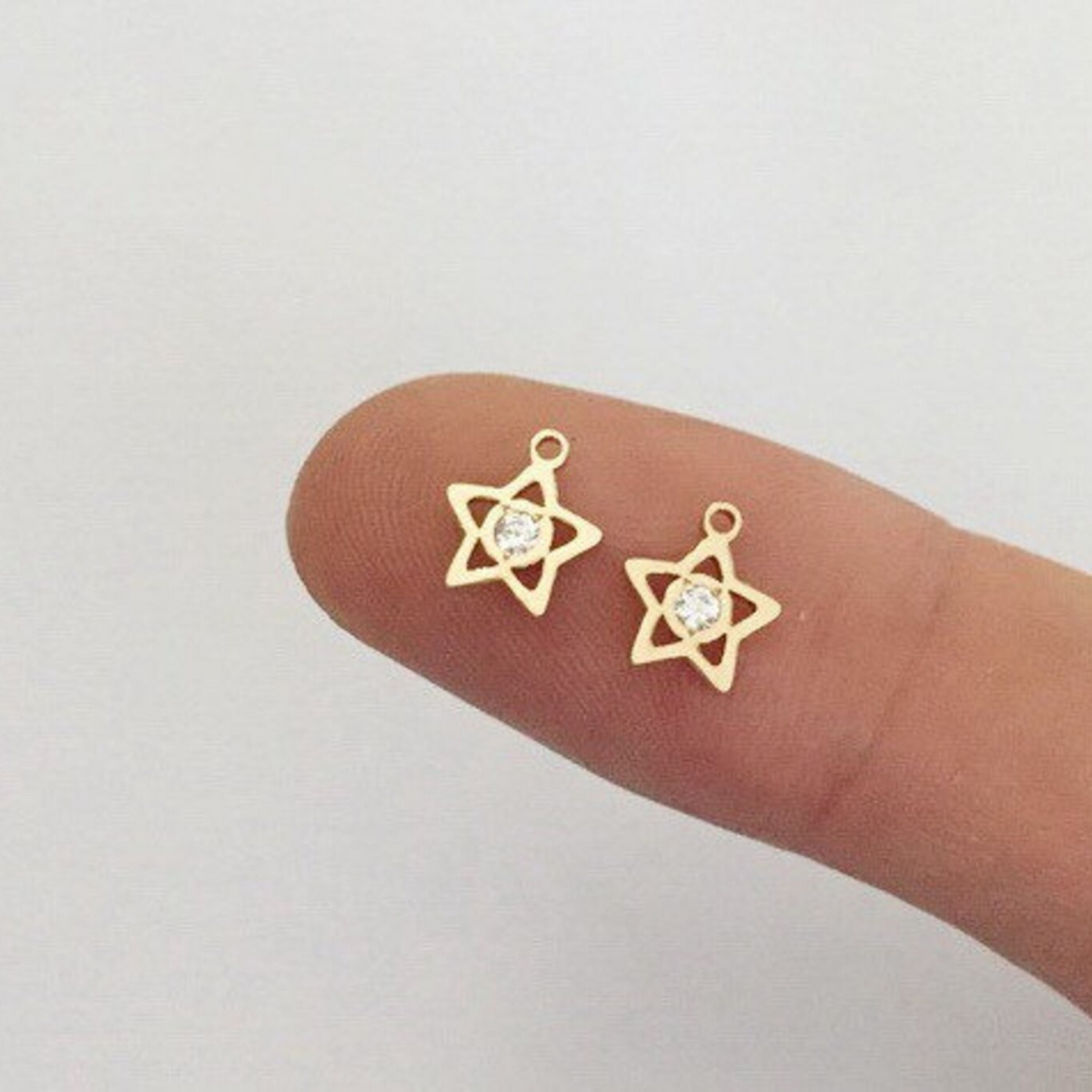 Gold Filled charms - Diamanté