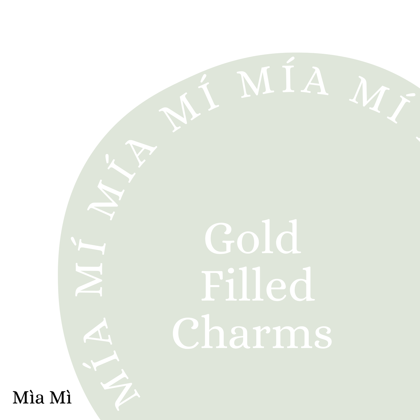 Gold Filled charms - Gold Filled Thread