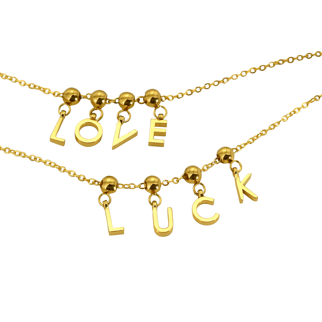 Initial charm - Gold Theader