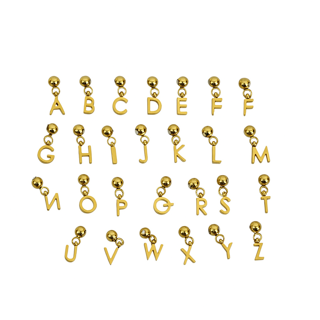 Initial charm - Gold Theader