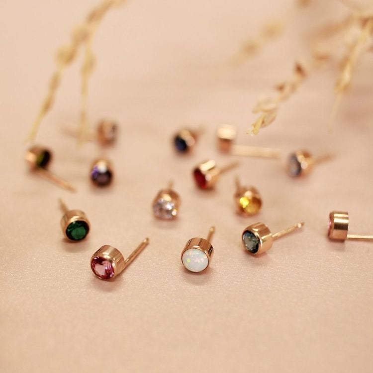 Birthstone Stud