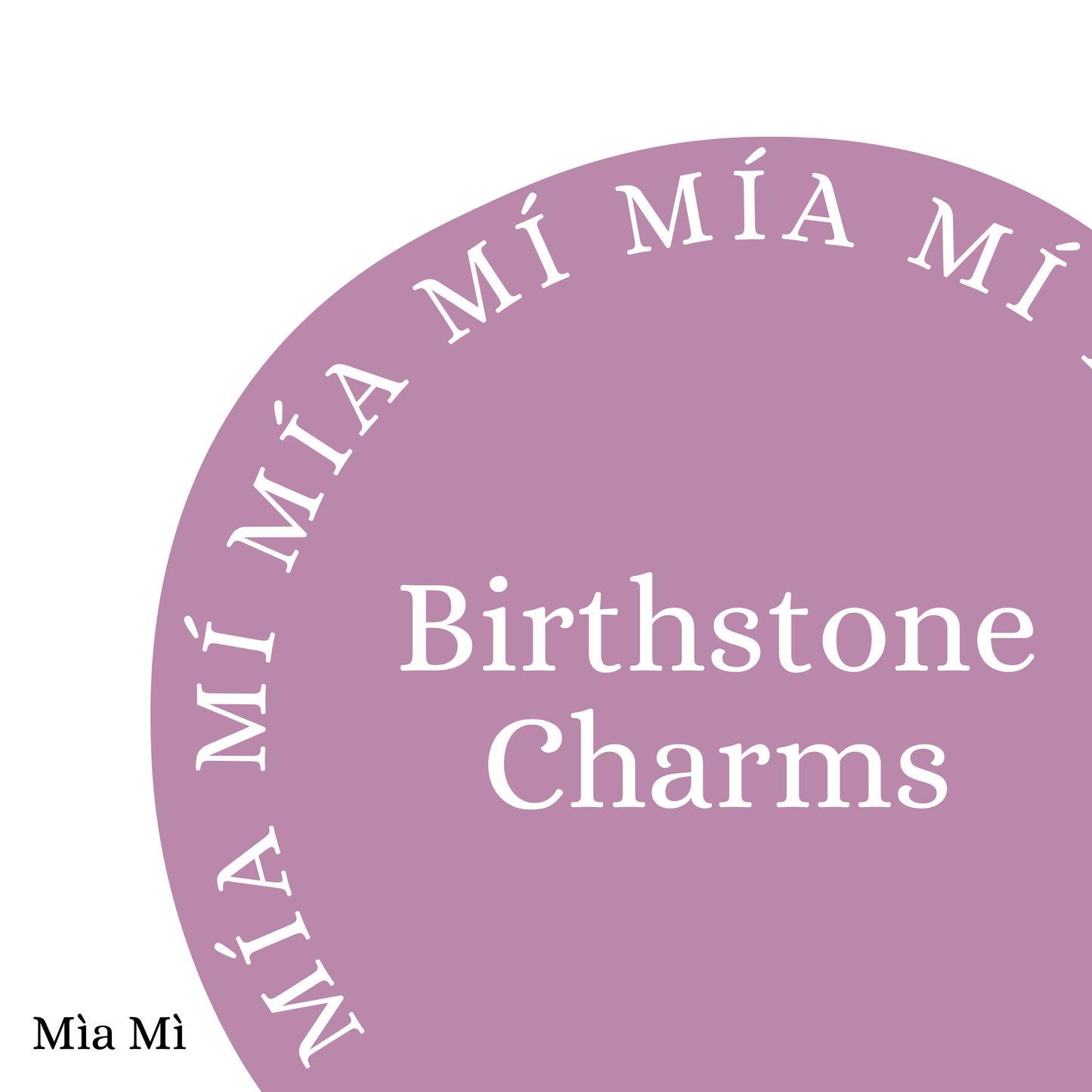 Birthstone charms - Gold Threader Stainless Steel Diamanté