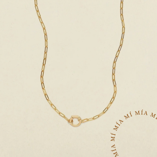 Bloom Paperclip and Link Clasp Necklace