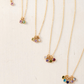 Birthstone multiple dangle necklace