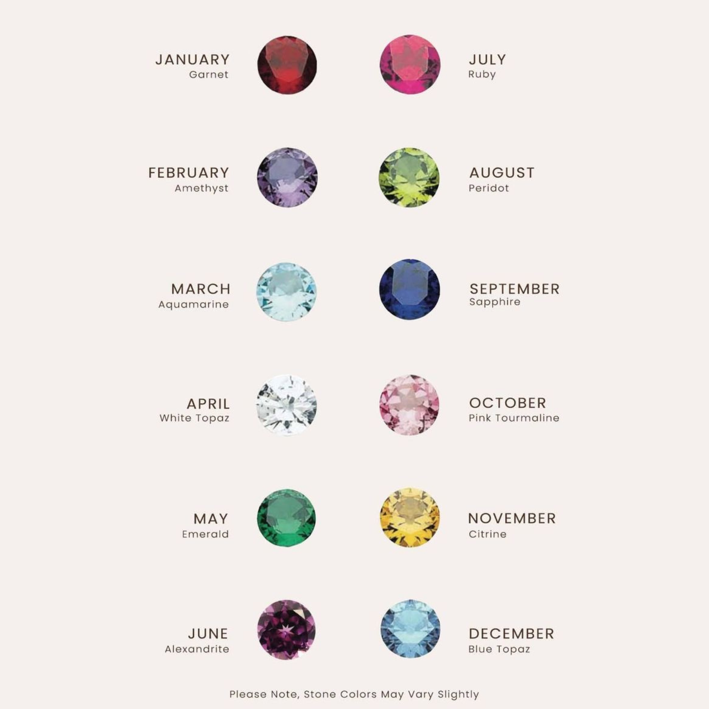Bloom Birth Stone
