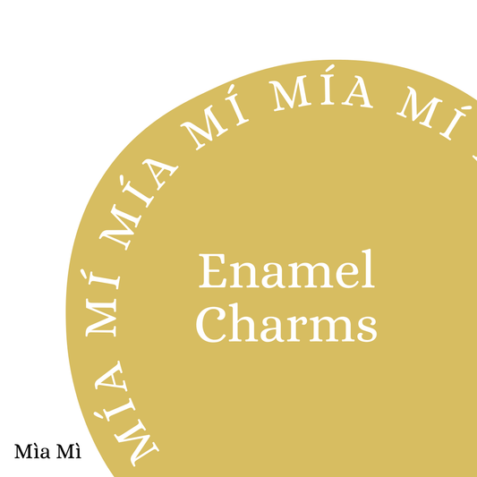 Enamel charm - Gold