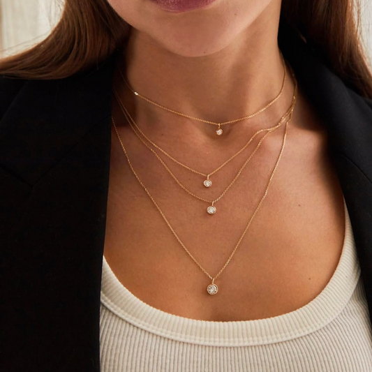 Diamante Dangle Necklace