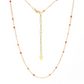 Acrylic coloured knots necklace
