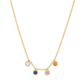 Multiple birthstone fixed necklace