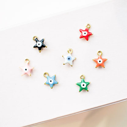 Enamel charm - Gold