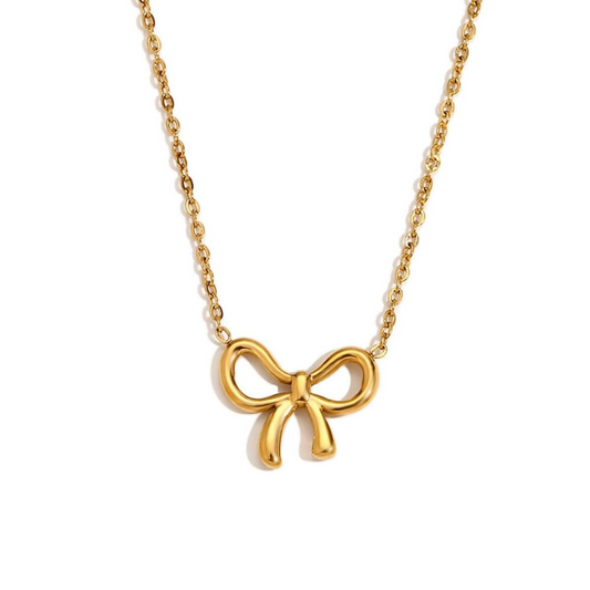 Single ribbon necklace
