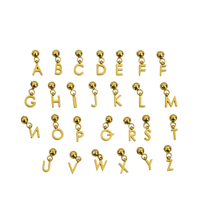 Initial charm - Gold Theader