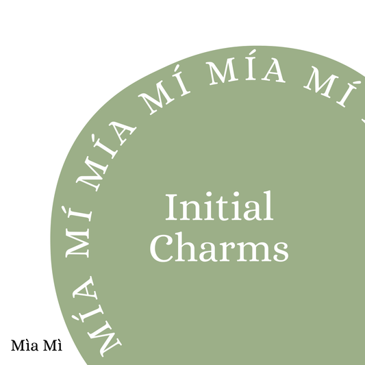 Diamante initial charms - Gold Threader