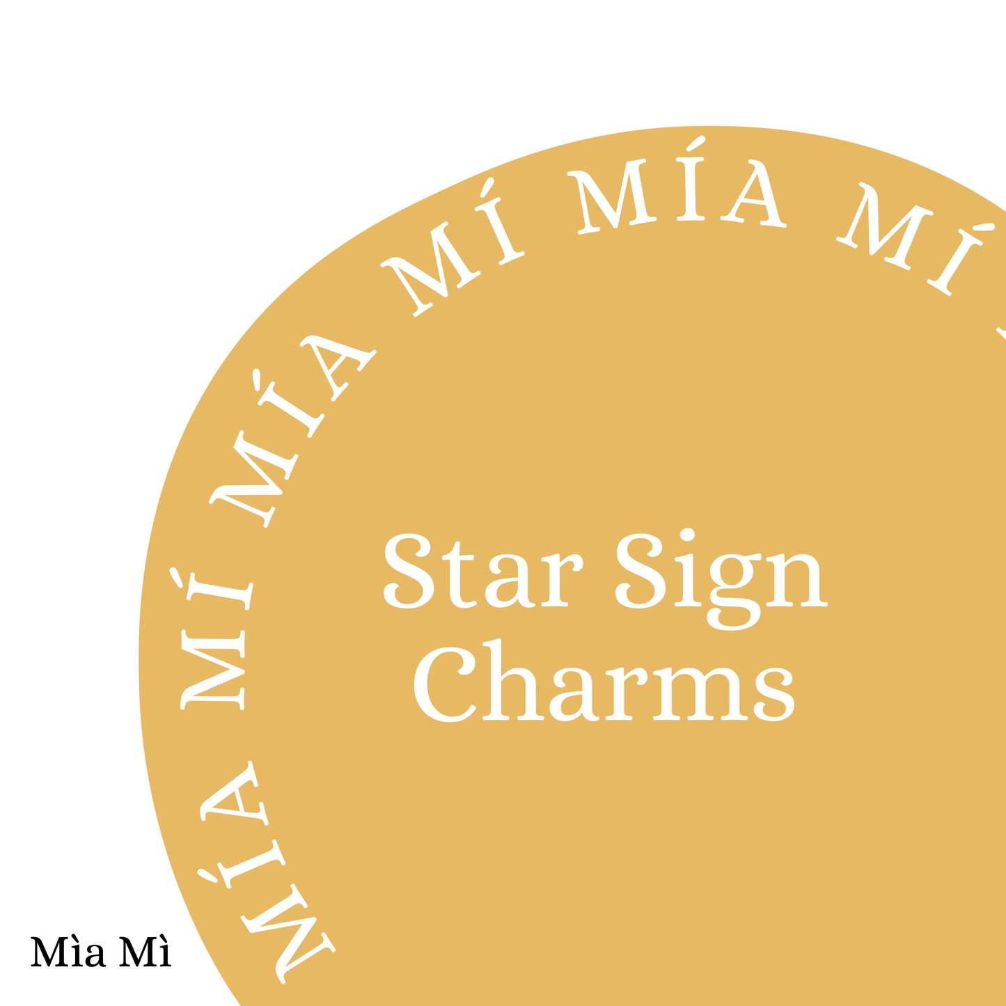 Star Sign charms - Gold