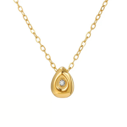 Gold nugget necklace