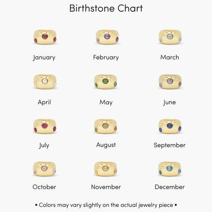 Birthstone Rings Necklace