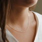 Paper clip mini necklace