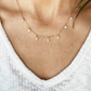 Moon and stars necklace