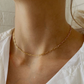 Paper clip mini necklace