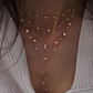 Moon and stars necklace